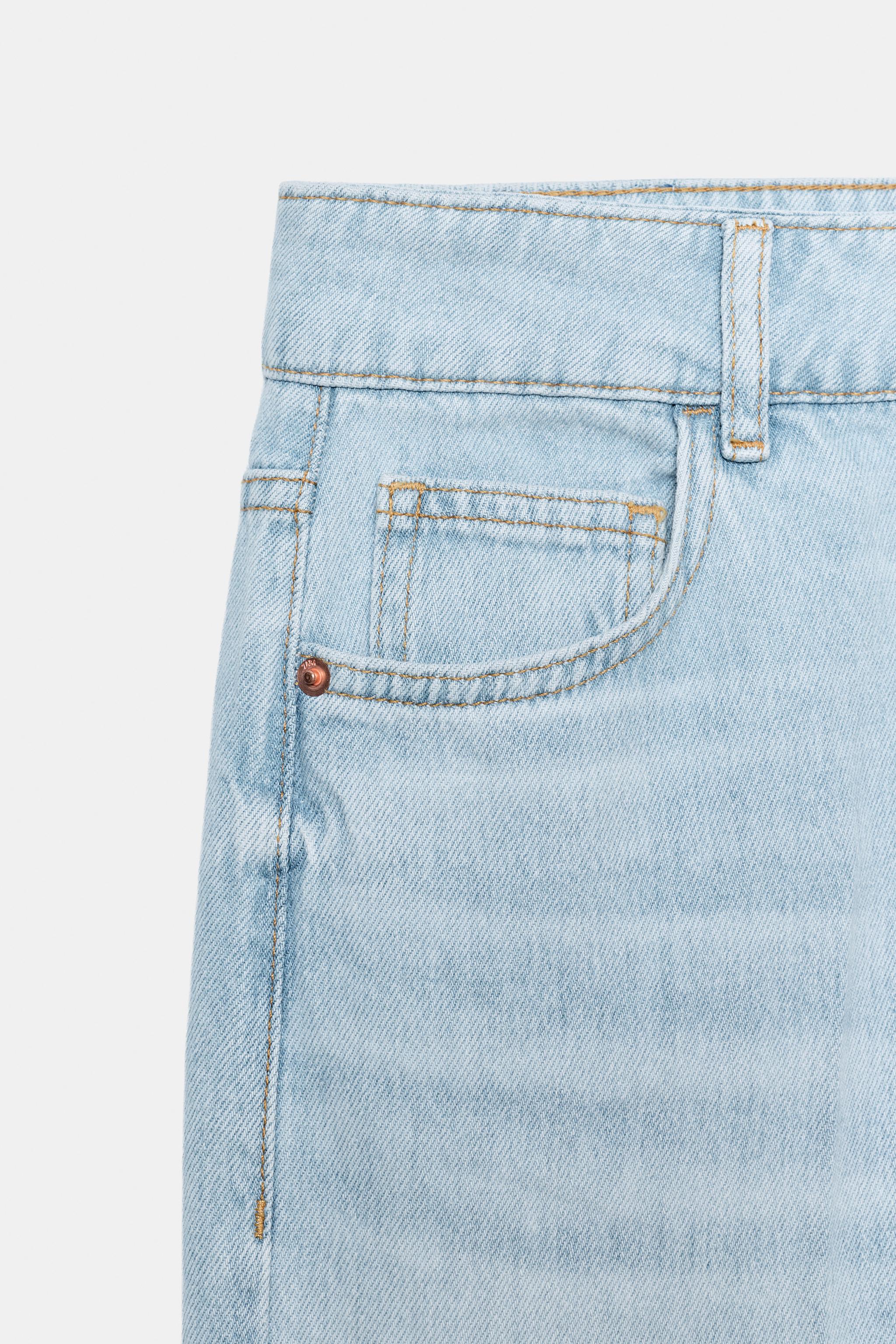 Z1975 WIDE LEG MID-RISE JEANS WITH PRESSED CREASE